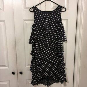 S.L. Fashion Layered Navy Dress